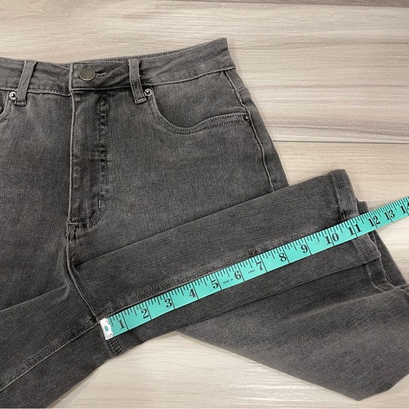 NWT KAFFE KAzina Women's Long Denim Shorts Size Medium (Danish 38) Dark Grey - Picture 6 of 8